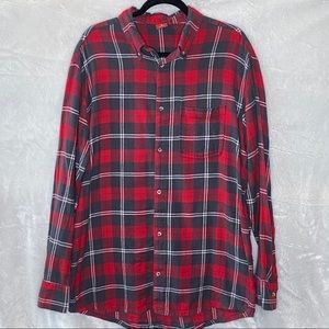 Junction West plaid flannel button down shirt